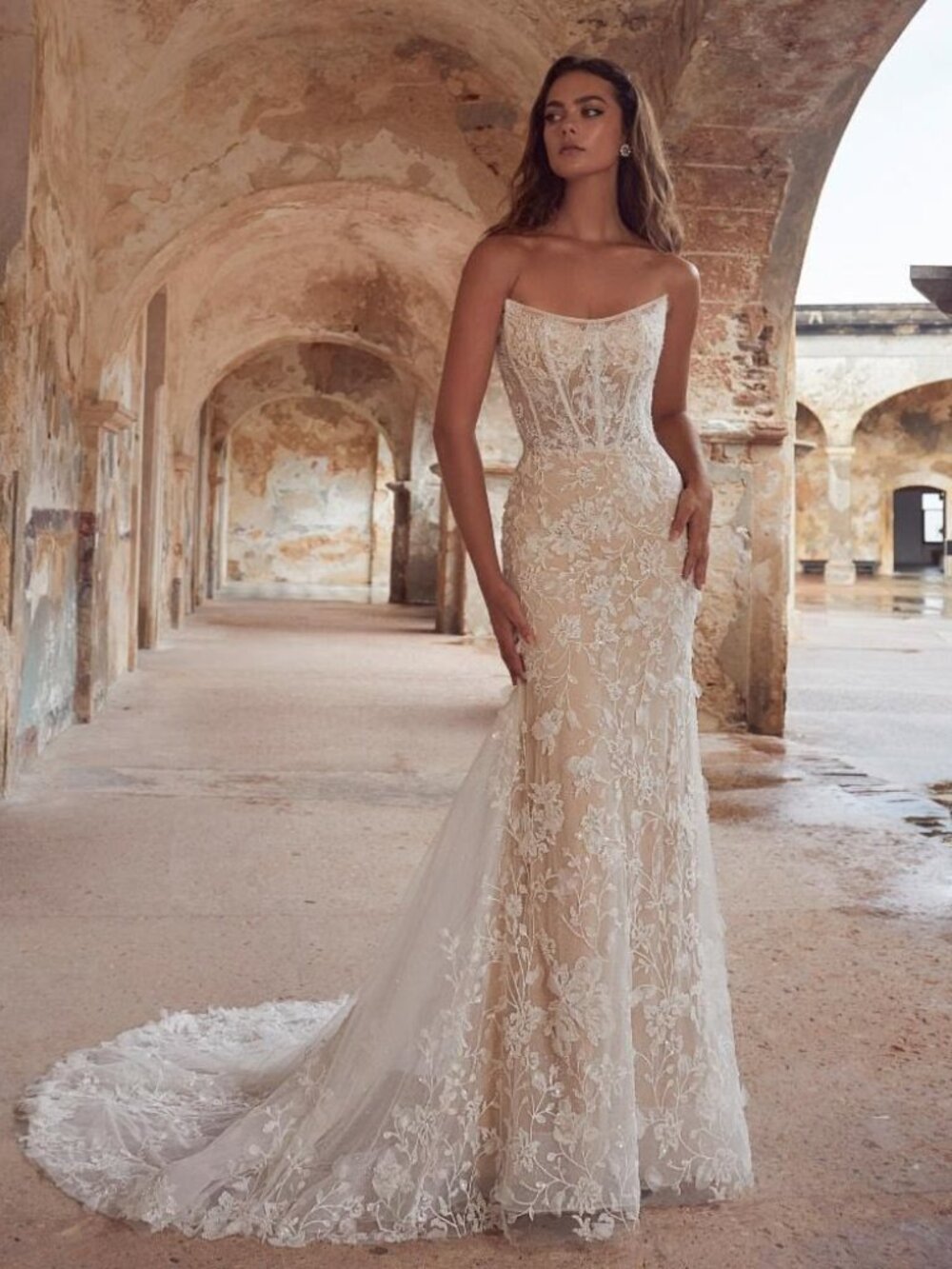 Calla Blanche Shazeem 123106 Wedding Gown Size 12 NEW